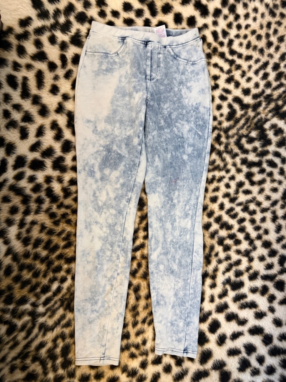 Xhilaration Light Blue Acid-Wash Jeggings